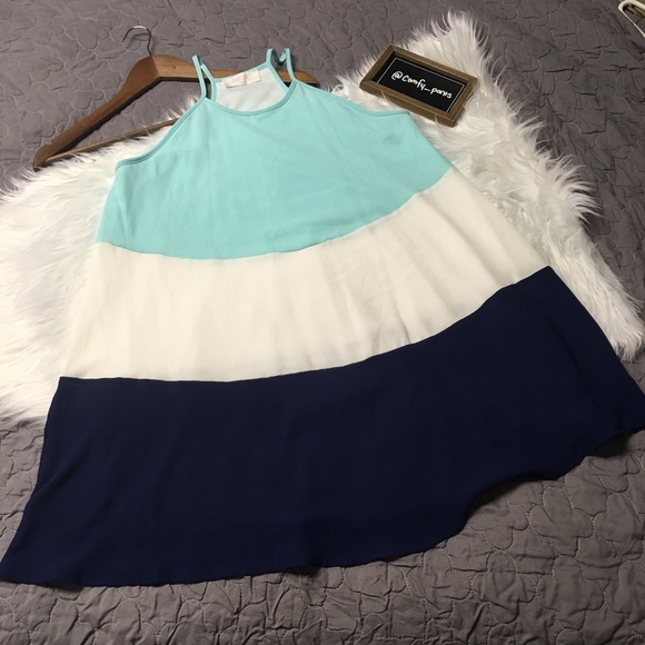 Peach Love Striped Dress - Picture 2 of 4